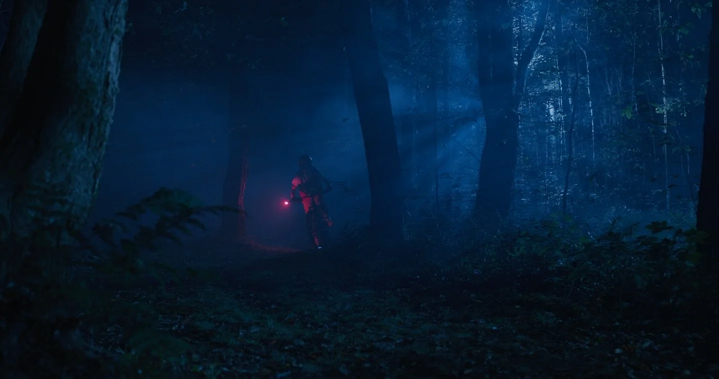 ~The Chase~
Guess how many &ldquo;moons&rdquo; we had to set up in order to saturate the woods with all of that blue.

And check the link in our bio to support the finishing funds for @slash_squatch_movie