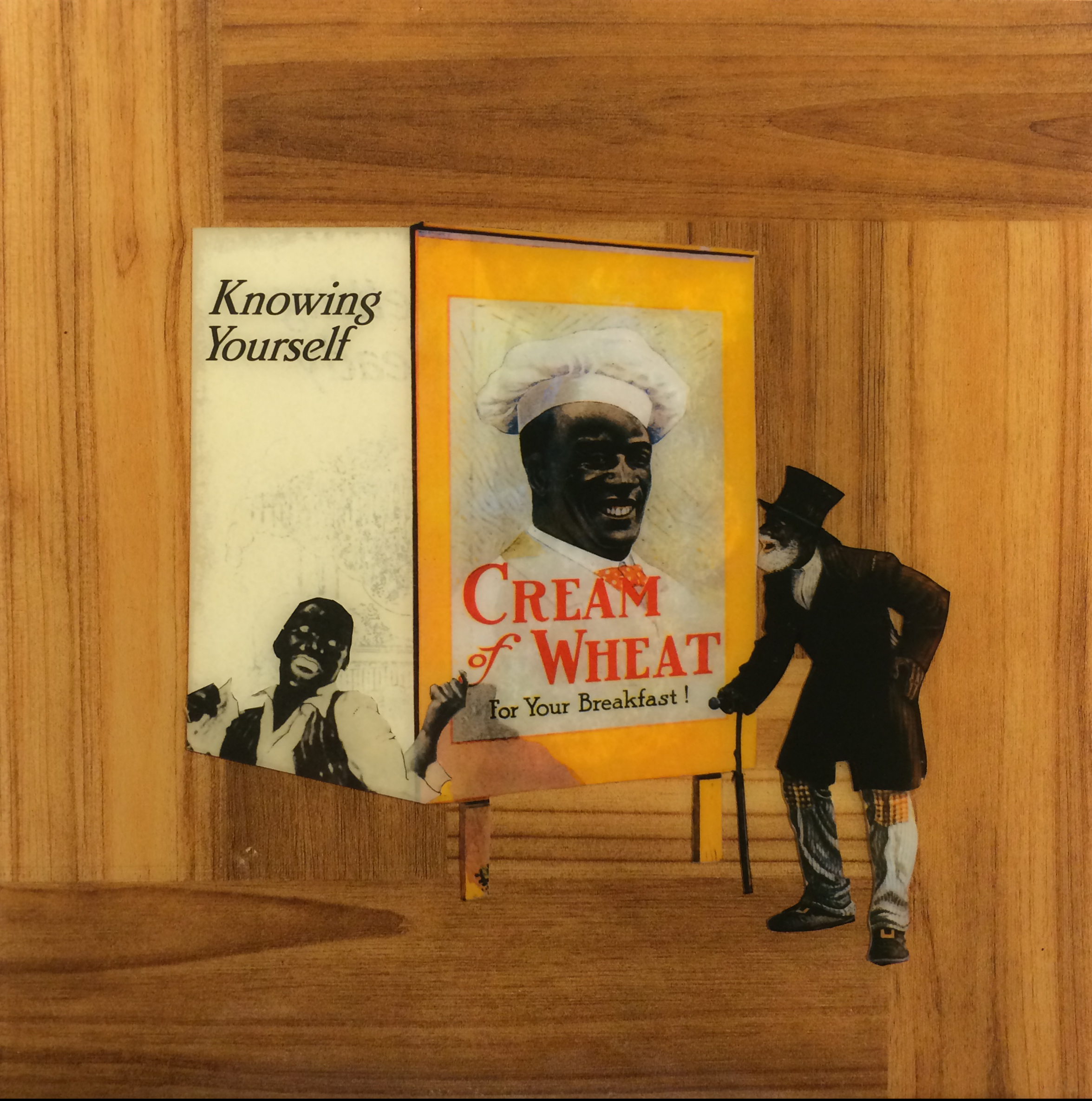Knowing Yourself 2013 12 x 12 Mixed media collage on wood