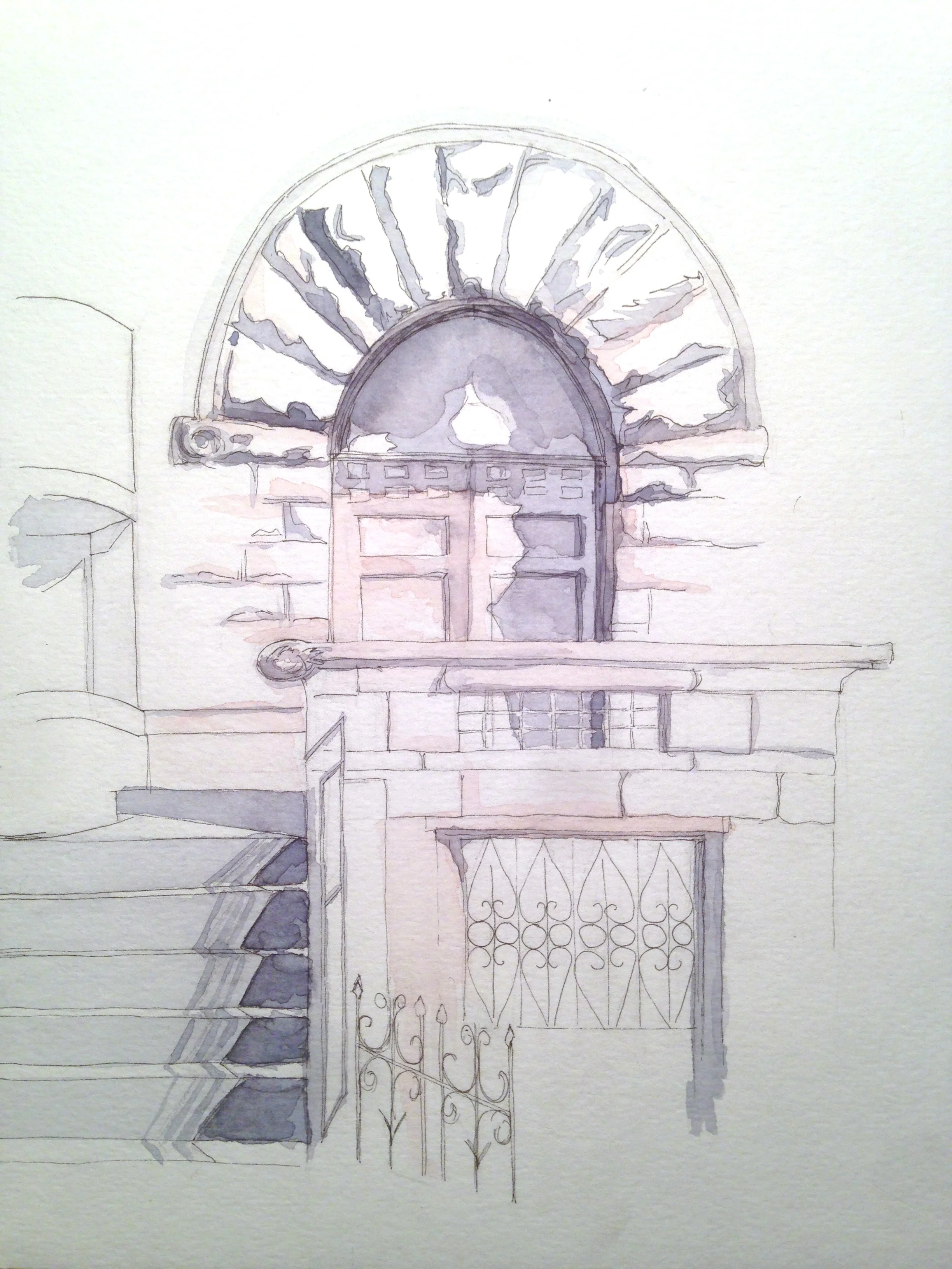 Watercolor and Micron Pen