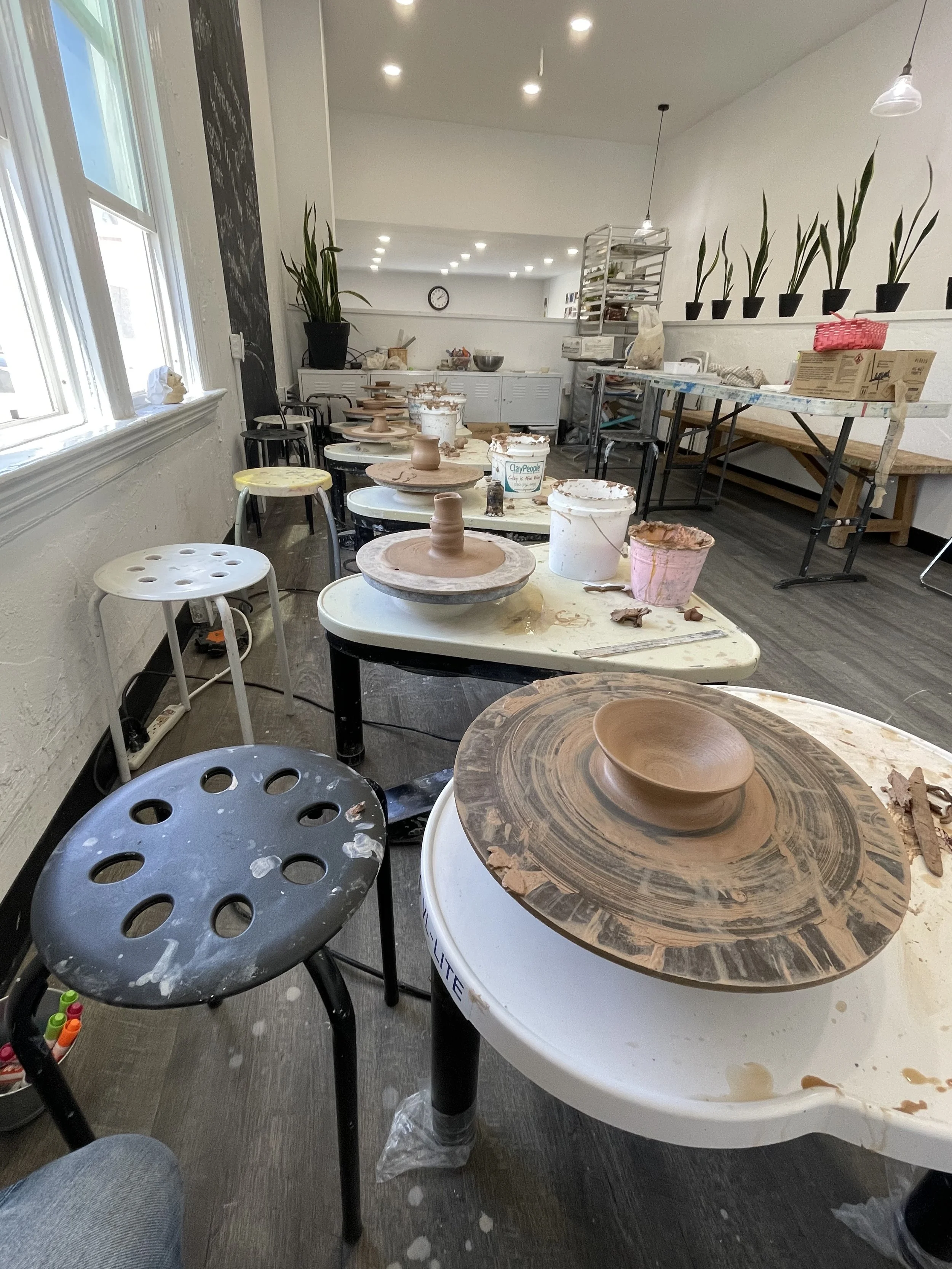 wheel throwing pottery camp