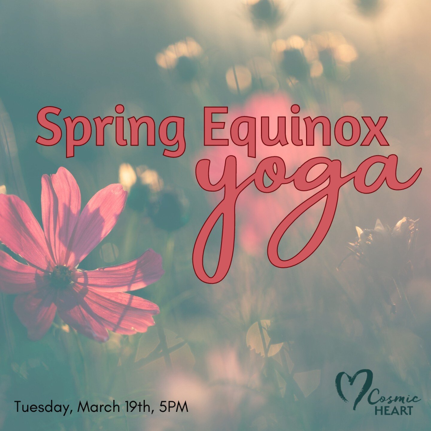 An awakening Yin / Slow Vinyasa practice

Celebrate the Spring Equinox &amp; the beginning of the Astrological Year with this awakening practice!

Begin with Yin Yoga, a practice of holding poses for 1-6 minutes at 70% stretch that targets the connec