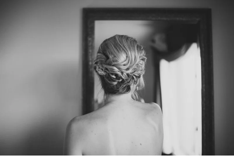 back of bride hair