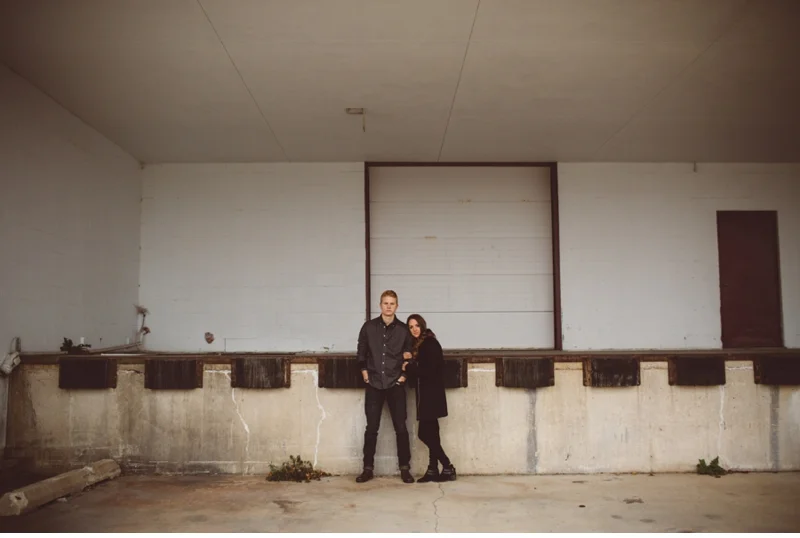 chicago loading dock engagement shoot