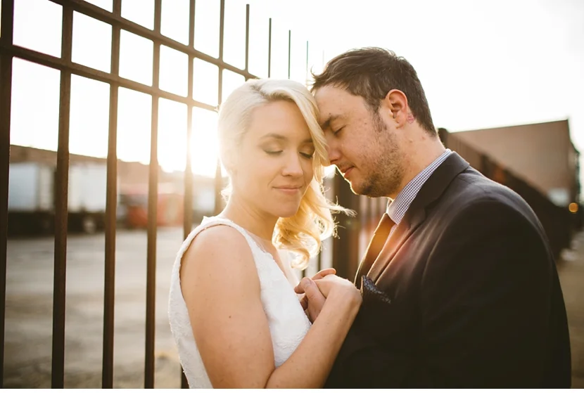 sunset wedding