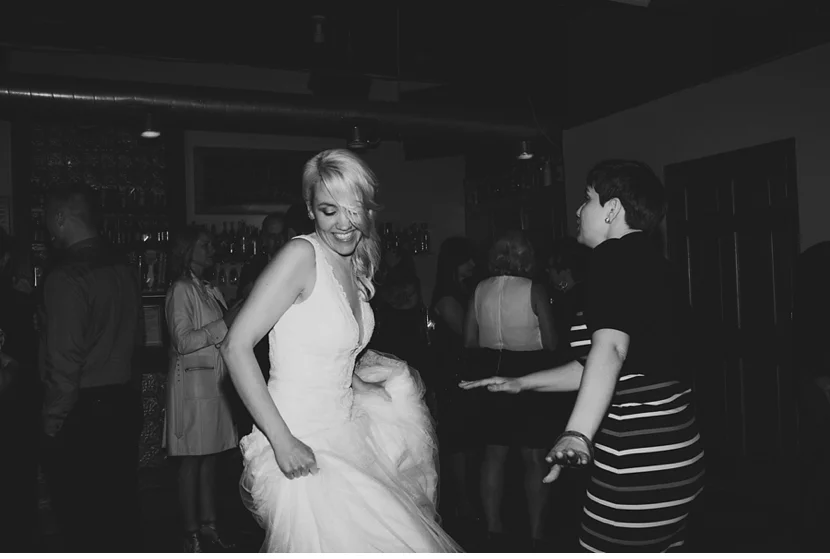 bride at reception