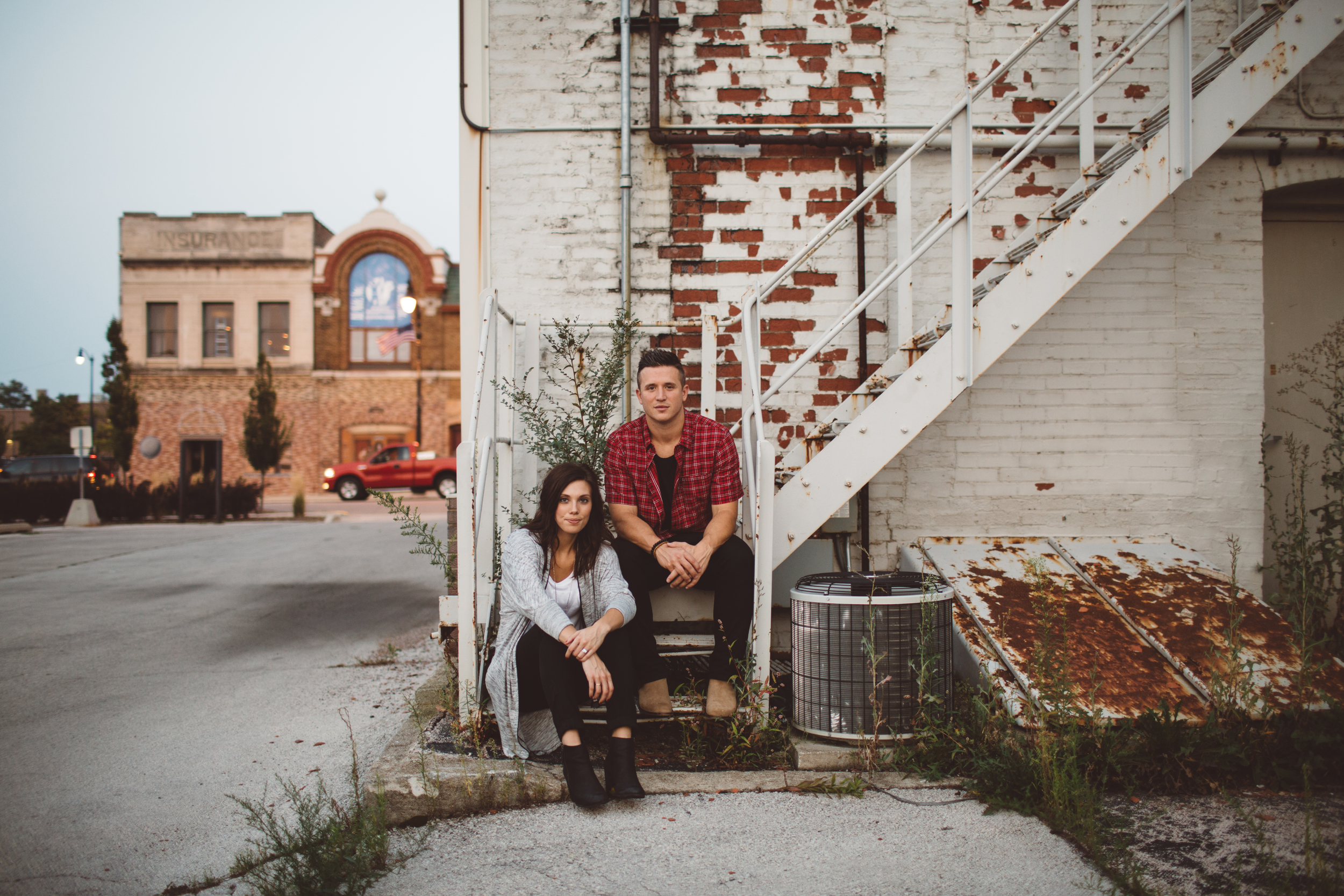 grand rapids warehouse engagement photographer