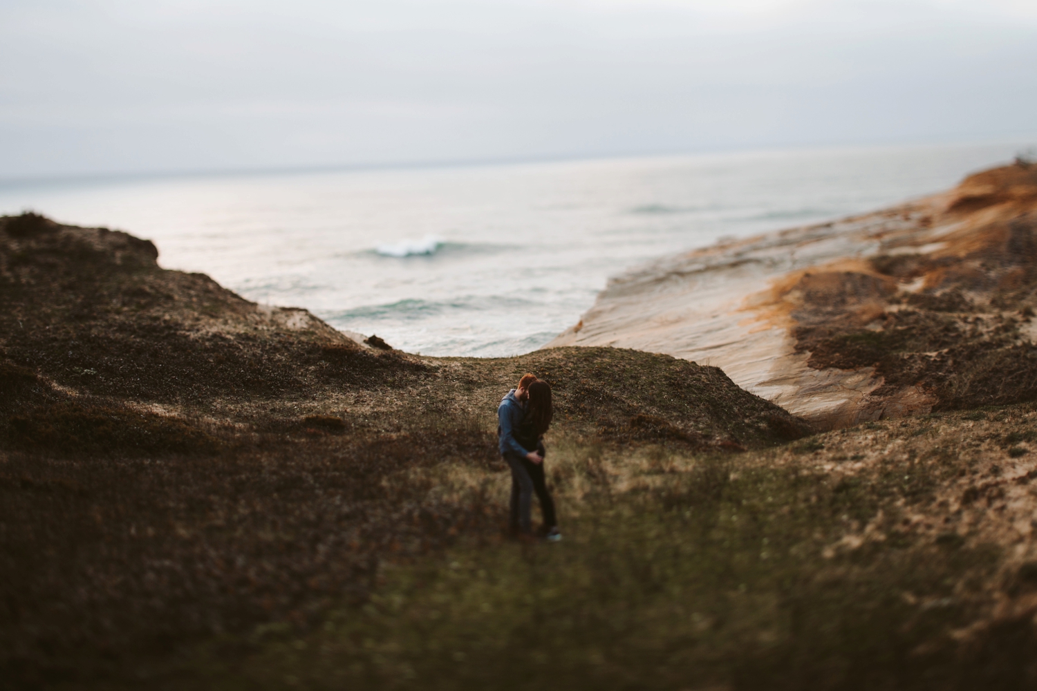 costal view wedding ceremony intimate wedding photographer