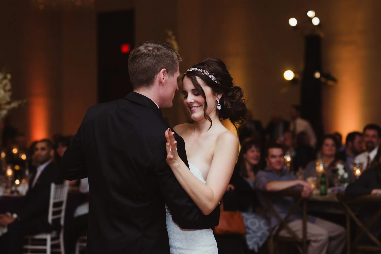 first dance at the planterra conservatory wedding venue