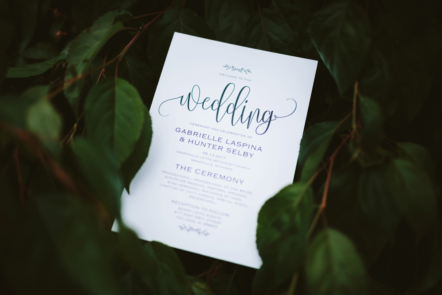  Holland Baker Loft Industrial Wedding invitation 