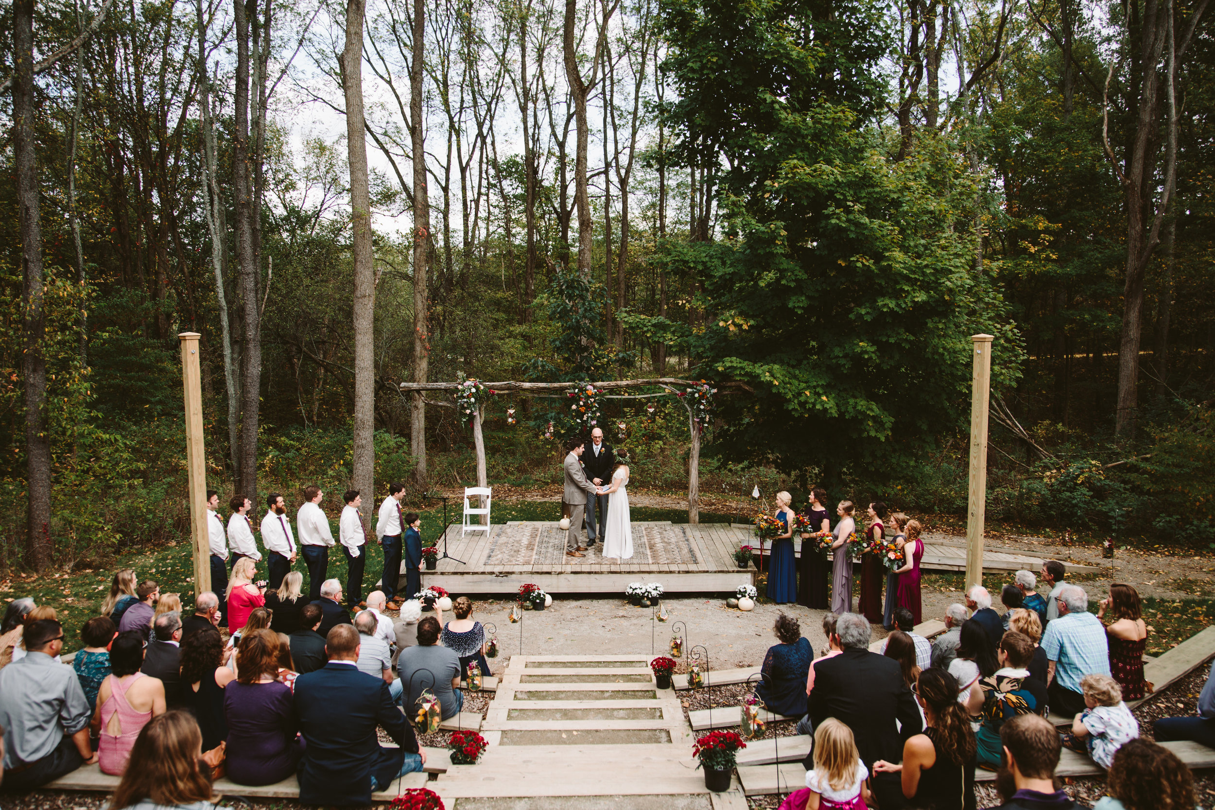 northern michigan small backyard wedding