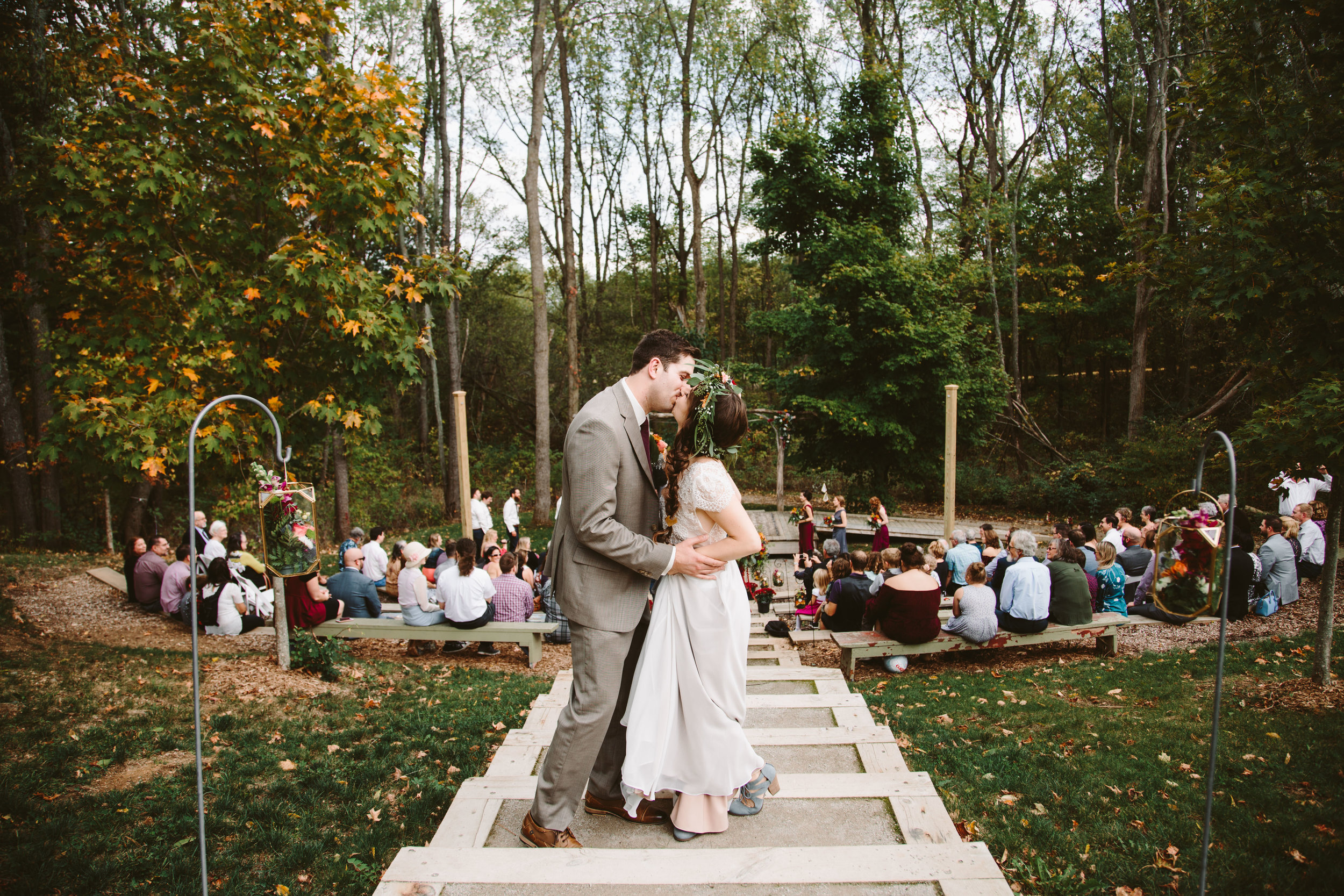 Bissell Treehouse bohemian wedding in grand rapids