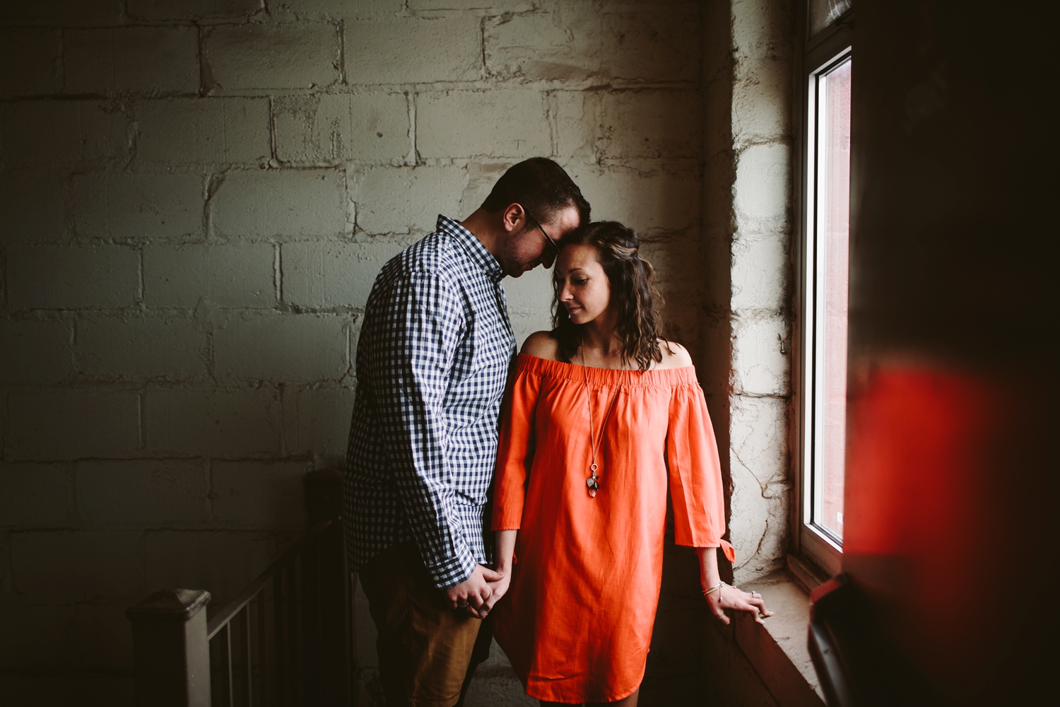Downtown Industrial Rochester Engagement Shoot 