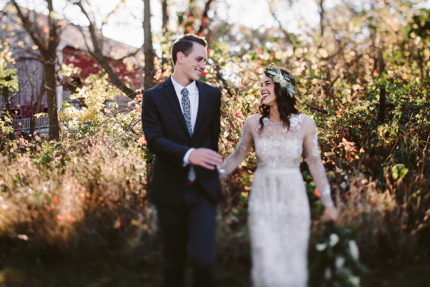 grand rapids outdoor bohemian wedding