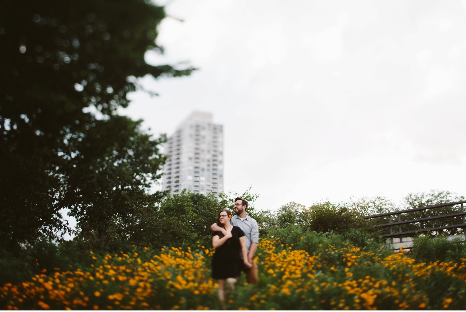 grand rapids floral engagement shoot