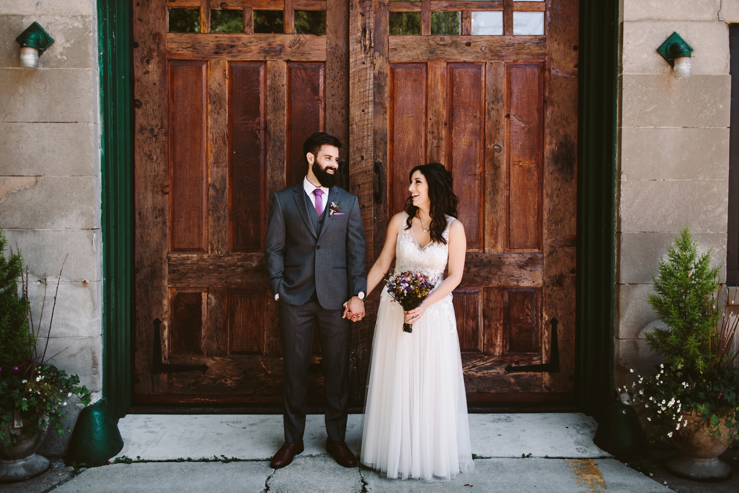 outdoor chicago rooftop wedding