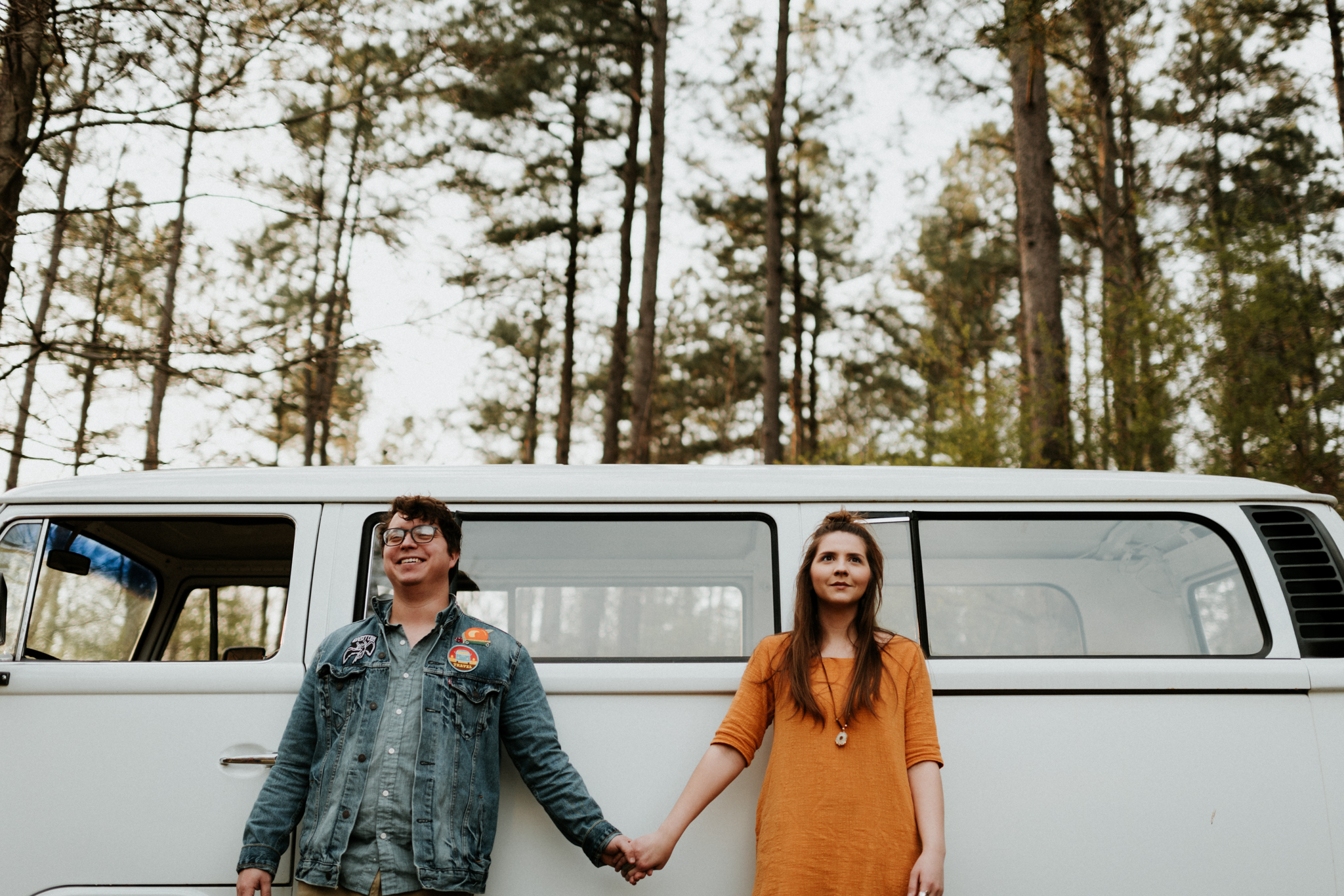 Victoria and Grayson's Woodsy Couple Session Outside of Athens, Georgia