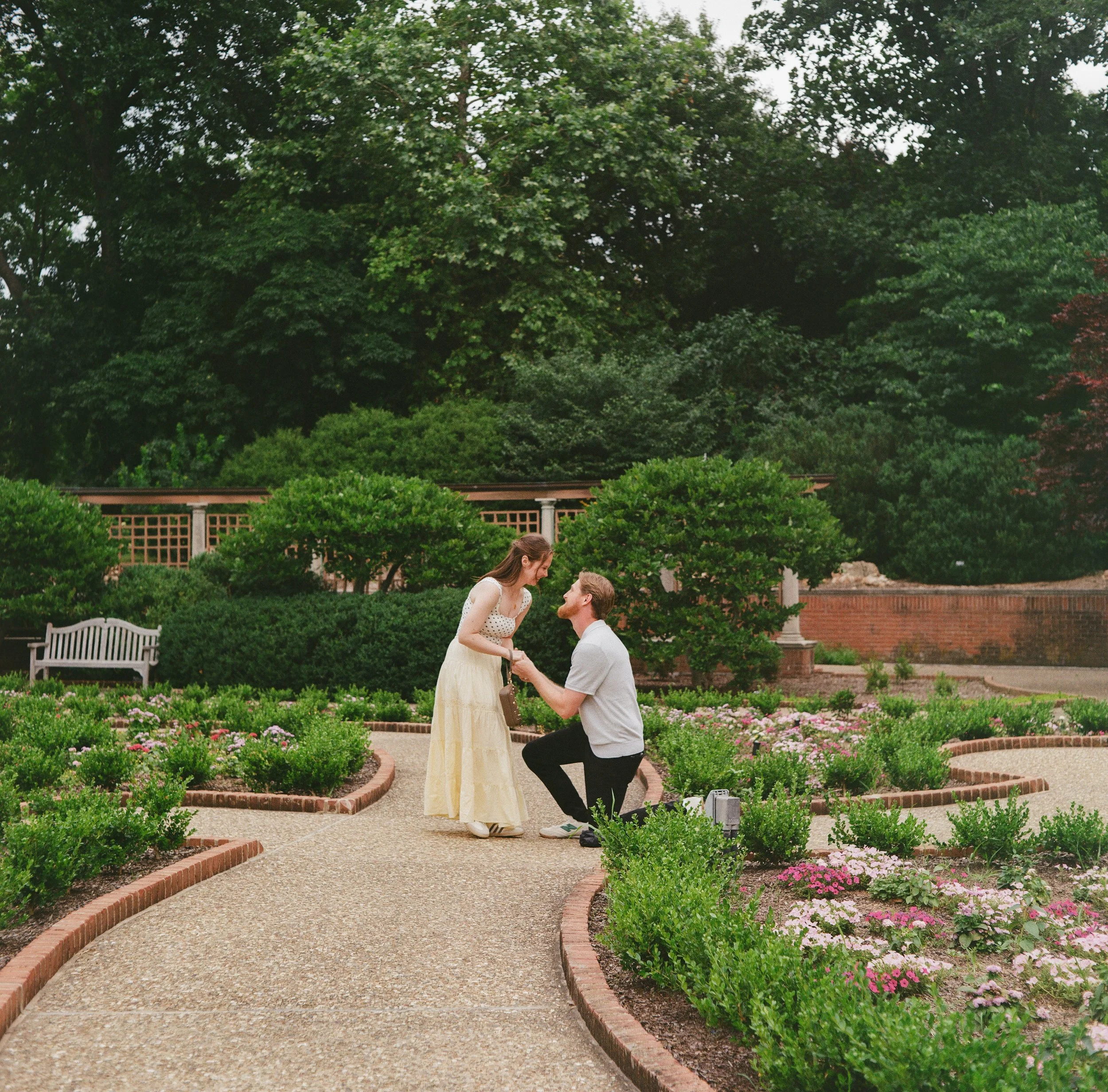 Surprise Proposal at The Missouri Botanical Garden in St Louis