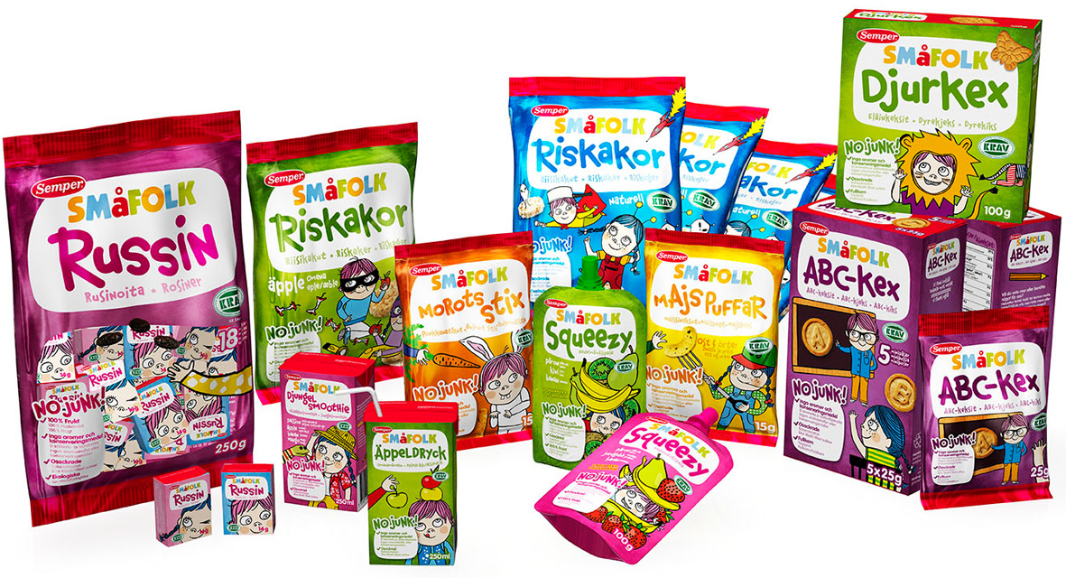 Semper Småfolk, health snacks for toddlers.