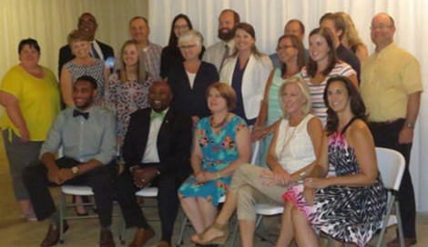 Photo: Business Development Specialist Byron Smith (front row, second from left) recently graduated from Leadership Laurens County. Leadership Laurens County is a program to develop a corps of informed committees and qualified individuals capable of providing dynamic leadership to Laurens County.