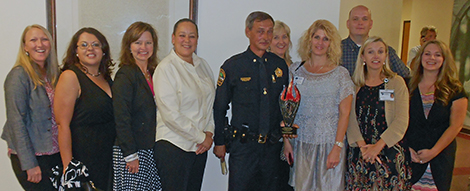 DeCole Gallman, Spartanburg Area Supervisor (second from right) with Project Educate partners from Adult Education, Spartanburg Community College, Upstate Workforce Investment, SCWorks, The Forrester Center and Spartanburg Detention Center.