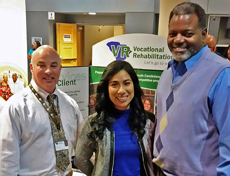 (left to right): Kerry Reece, Job Coach; Cindy Hernandez, Administrative Team Support Specialist; Bernard Jones, Business Development Specialist.