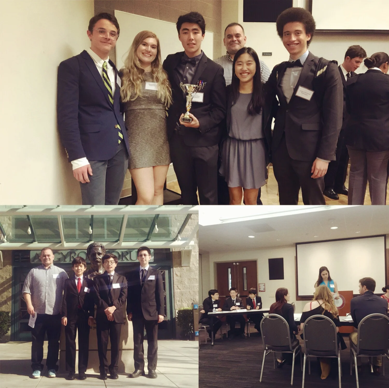 (Feb. 2018) Top Speakers once again! Congratulations to our teams from Polytechnic and Northwood high schools! At their first time competing at the regional championships of the High School Ethics Bowl at Chapman University, they were top teams at the event. Polytechnic was undefeated in their preliminary rounds. They won 1st place for best commentary (top speakers) and 3rd place overall. Northwood had a nearly perfect record, losing only one preliminary round. This is a truly amazing result because our teams were younger than every other team. Most teams were in the 12th grade. Our Polytechnic team is a team of sophomores. And our Northwood team was the only freshman team at the Ethics Bowl. They were also the smallest team, with only three students. Most other teams were 7 people. We love to encourage our students to challenge themselves. The Ethics Bowl requires students to be able to think deeply about moral problems and to work together to find a solution. The judges are Philosophy professors at Universities. So, every student has to take care to be precise and to explain themselves at a college level of analysis.