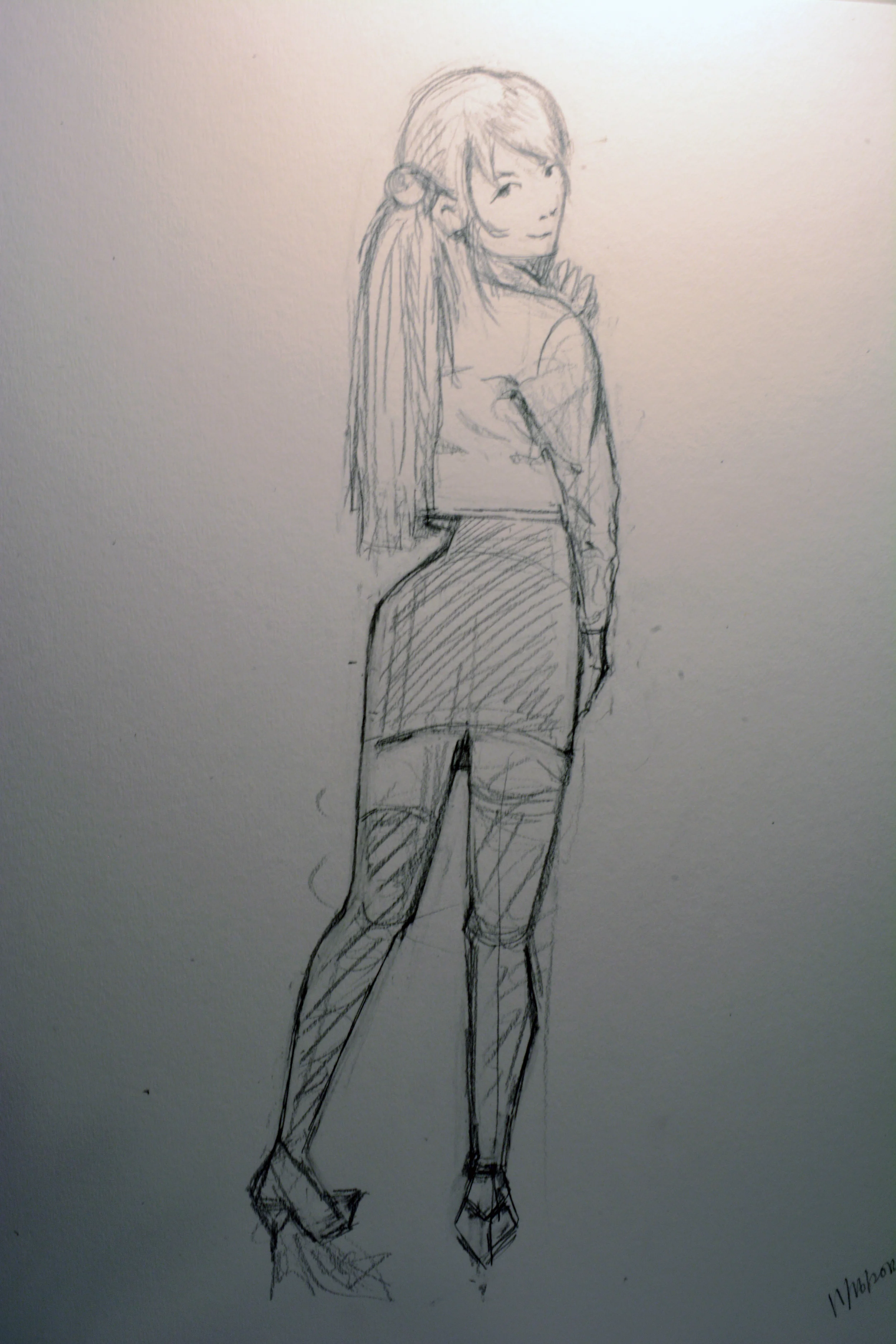   Inspired by : kr0npr1nz   Medium: &nbsp;Mechanical Pencil   Paper:&nbsp; Canson Mix Media 9 x 12 in 