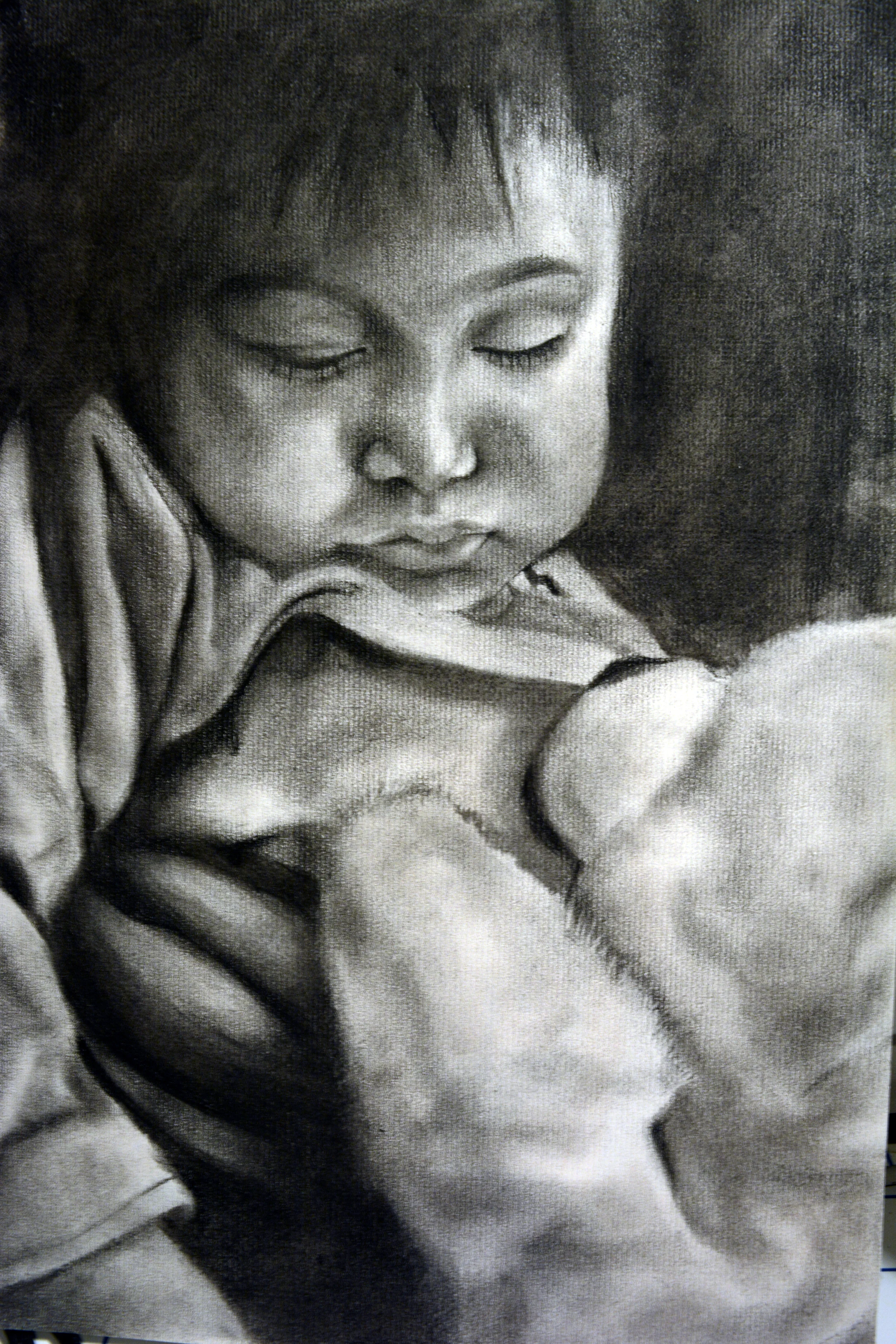   Medium:&nbsp; Black Charcoal 