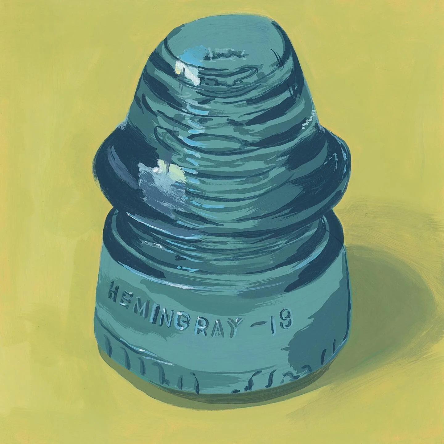 I&rsquo;m excited to share that I&rsquo;ll be supporting Southern Exposure&rsquo;s annual art auction with a donation of one of my insulator paintings.
There is a preview exhibition opening tonight April 8th at 6 pm. And the auction will be taking pl