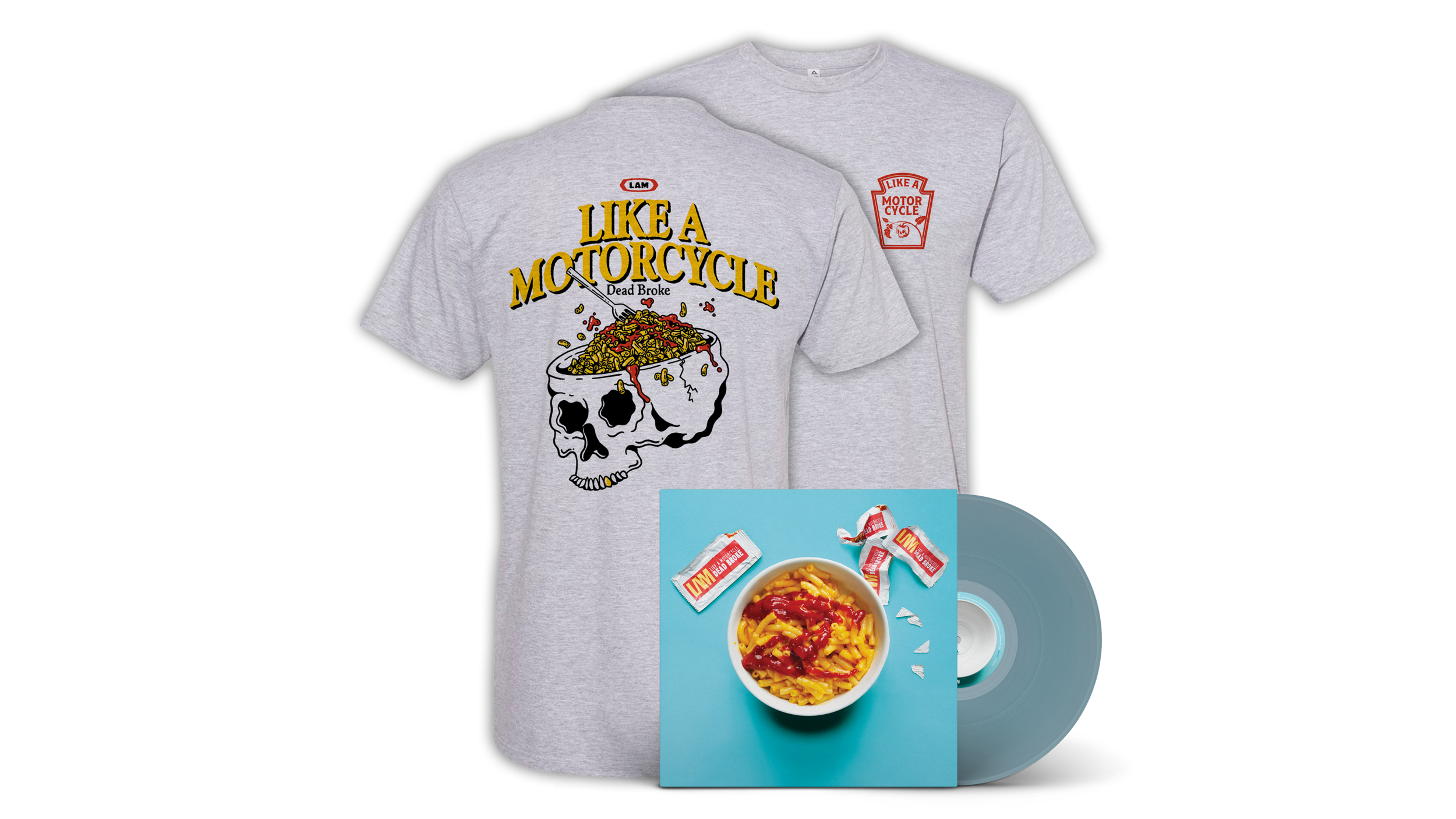 DEAD BROKE Pre Sale Bundle- T-Shirt &amp; Limited Edition Teal Vinyl