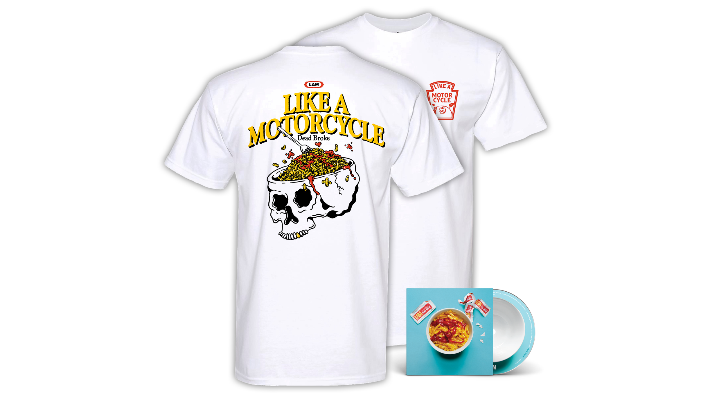 DEAD BROKE Pre Sale Bundle - T-Shirt &amp; CD Digipak
