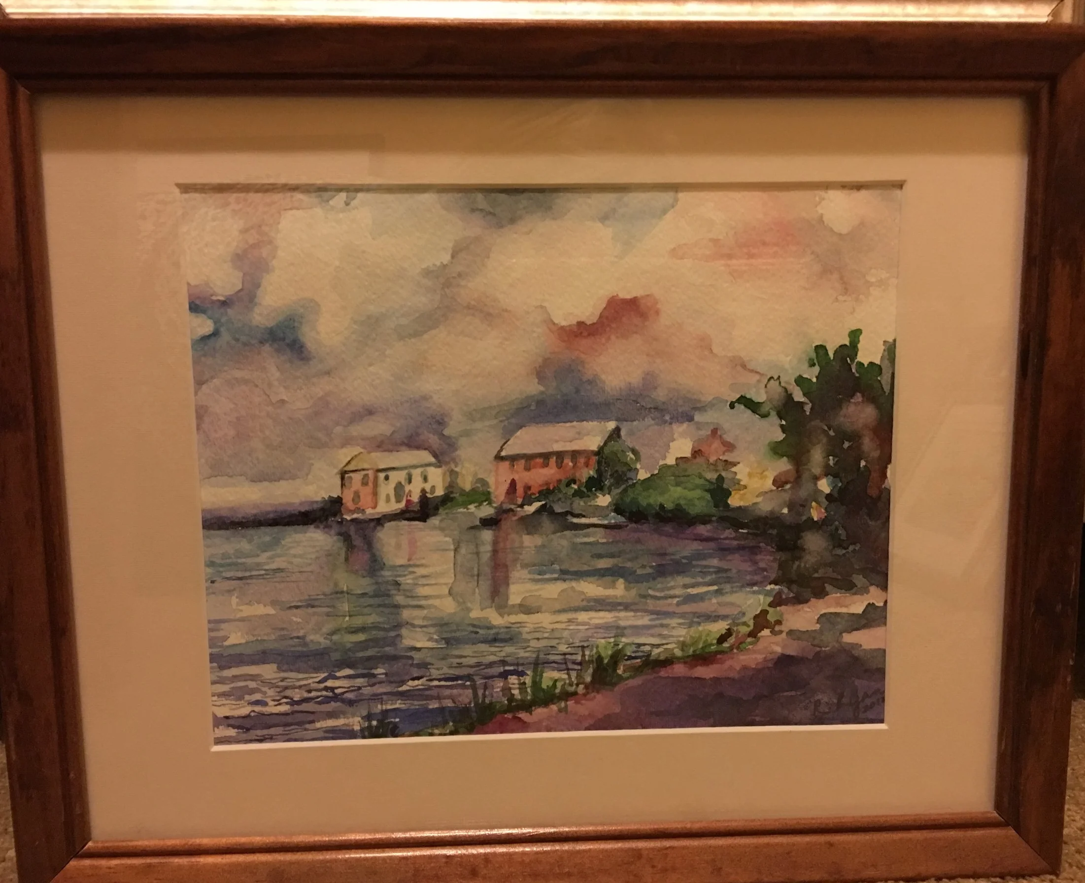 Peaceful Harbor, 8" x 10", $175