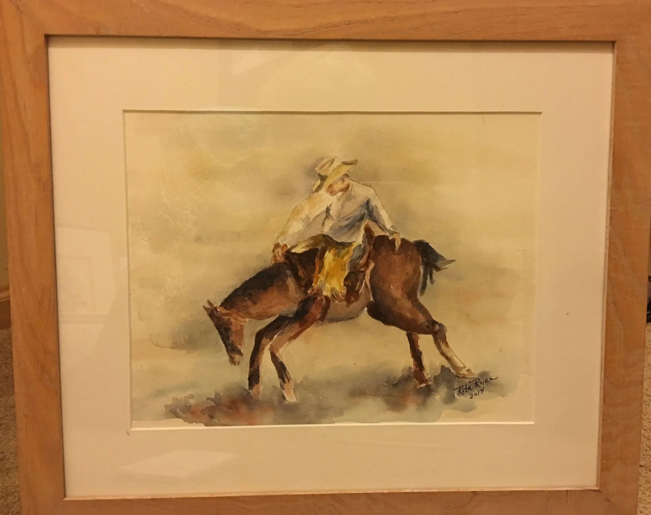 The Rider, 10" x 13", $225