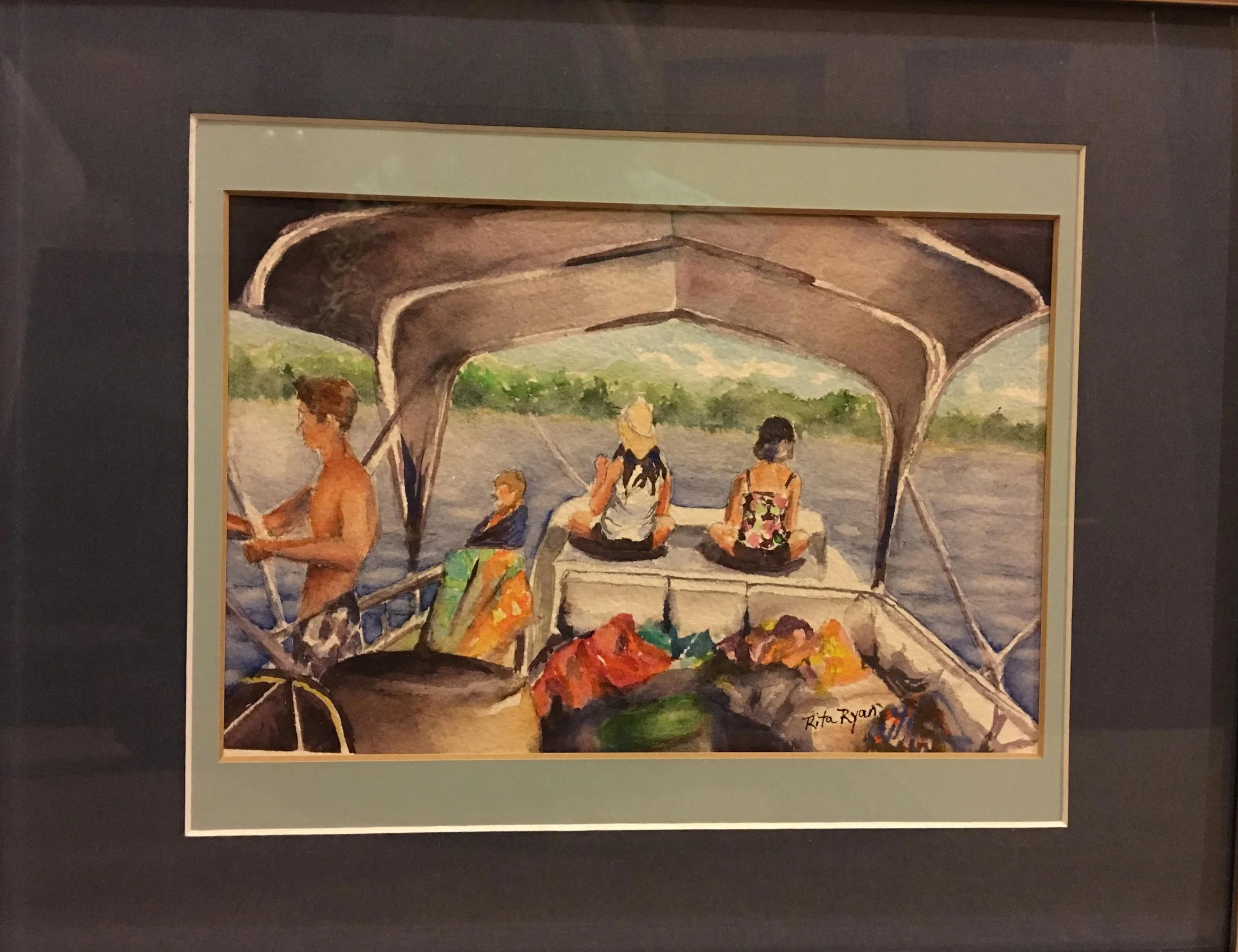 Pontoon Days, 6" x 9", $175