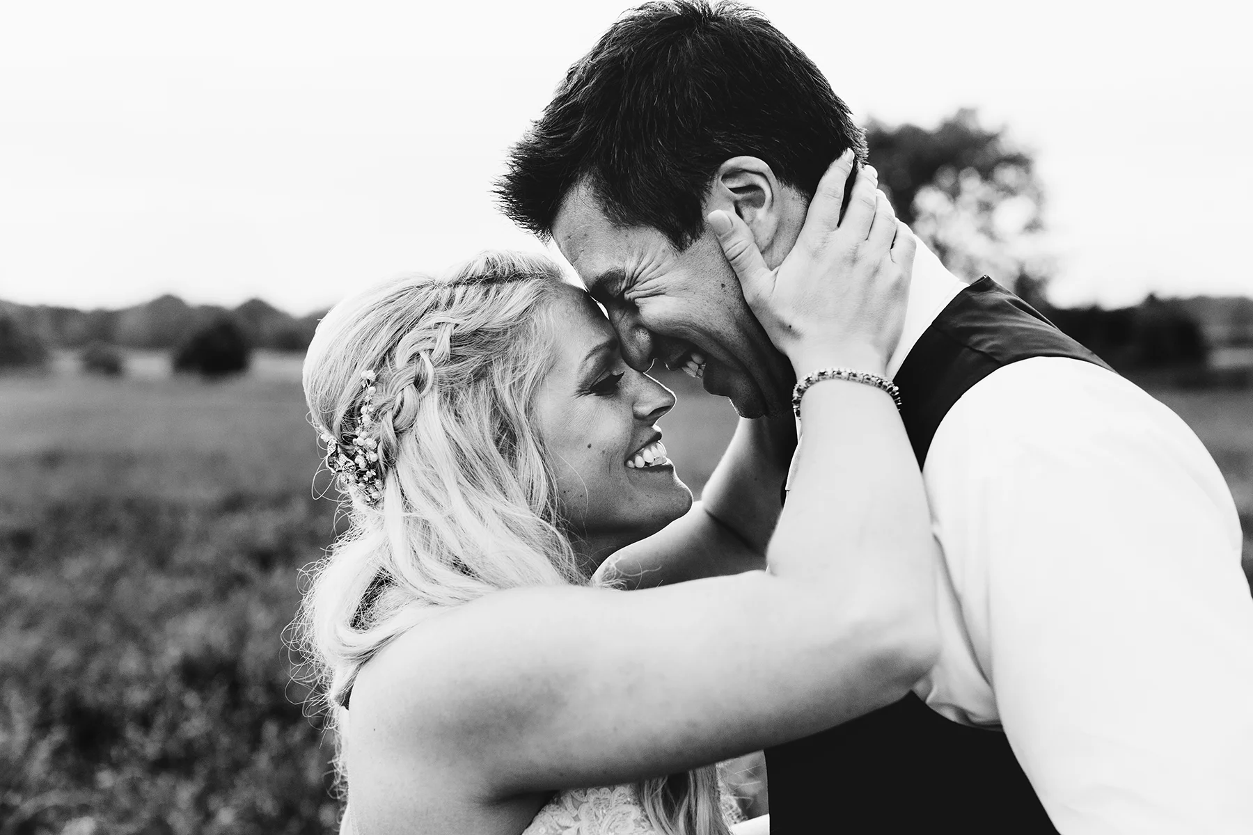 Can’t get enough of this sweet moment between Kara and Ryan on their wedding day. Wedding by: Jess Ekstrand