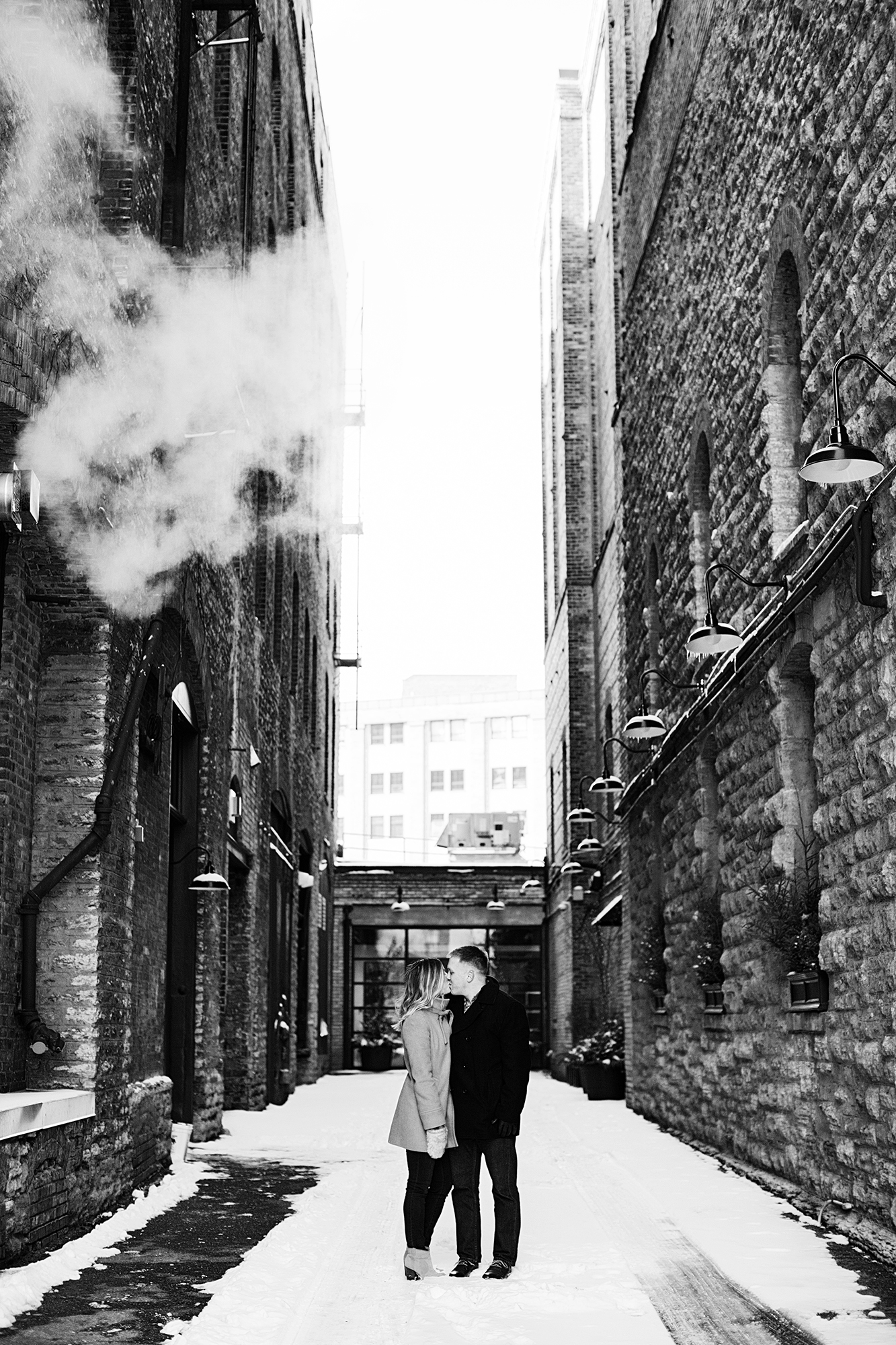 Winter Engagement Photos North Loop, Minneapolis | Photography by Photogen Inc. | Eliesa Johnson | Based in Minnesota