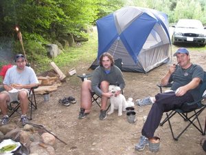 My leg can swell up to 3-4x the size of a normal leg because of Lymphedema, which can cause extremely painful situations. This was on a camping trip in August of 2009.