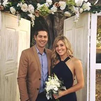 Holly Butcher wife her husband Luke in December 2017.