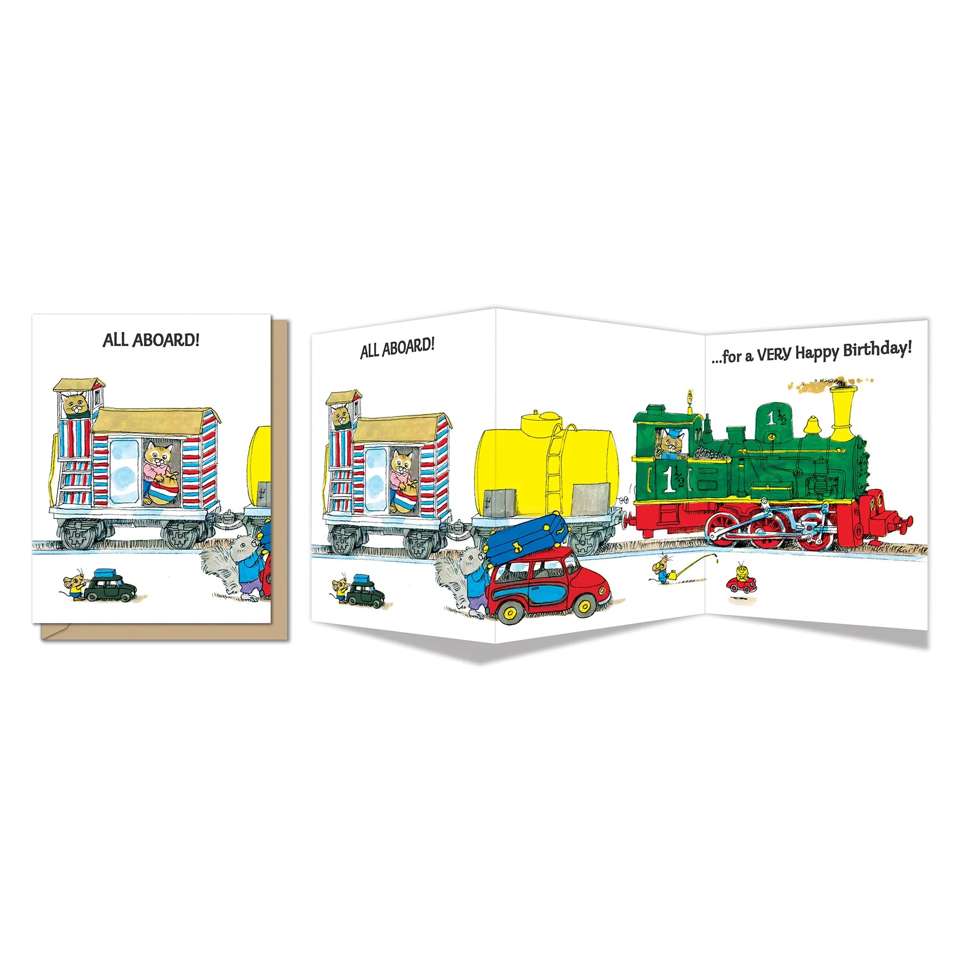 All-aboard Birthday (tri-fold)