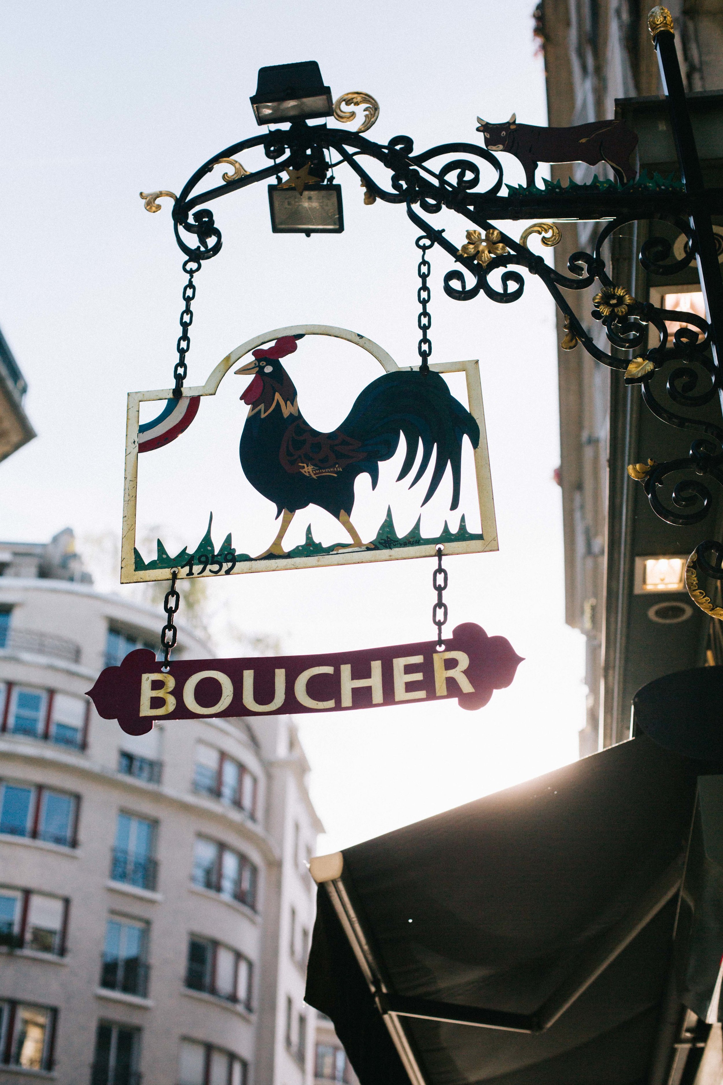 Charlotte Margot Photography Parisian streets butcher