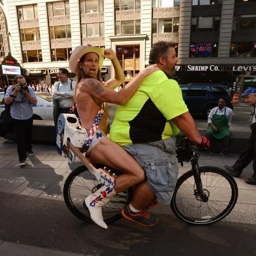 My ride into Times Square gave the naked cowboy a ride and took a few days to see the sights.