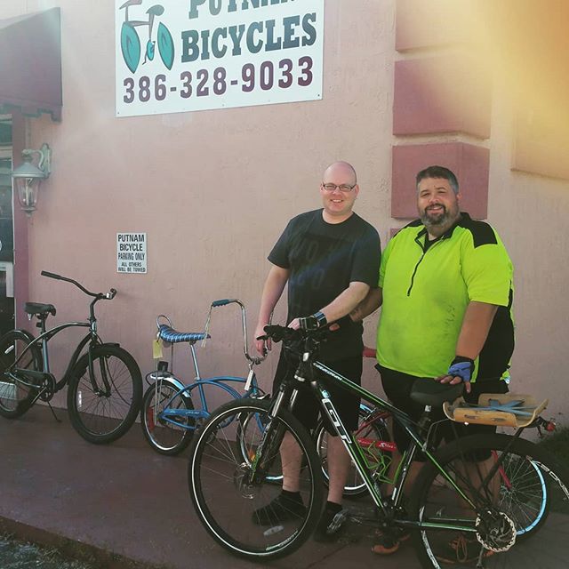 Beginning of my rerouting in Florida on my first attempt. I broke a few spokes on a bump at bottom of bridge I crossed into town. I was lucky enough there was a bike shop in town to sell me some spokes.
