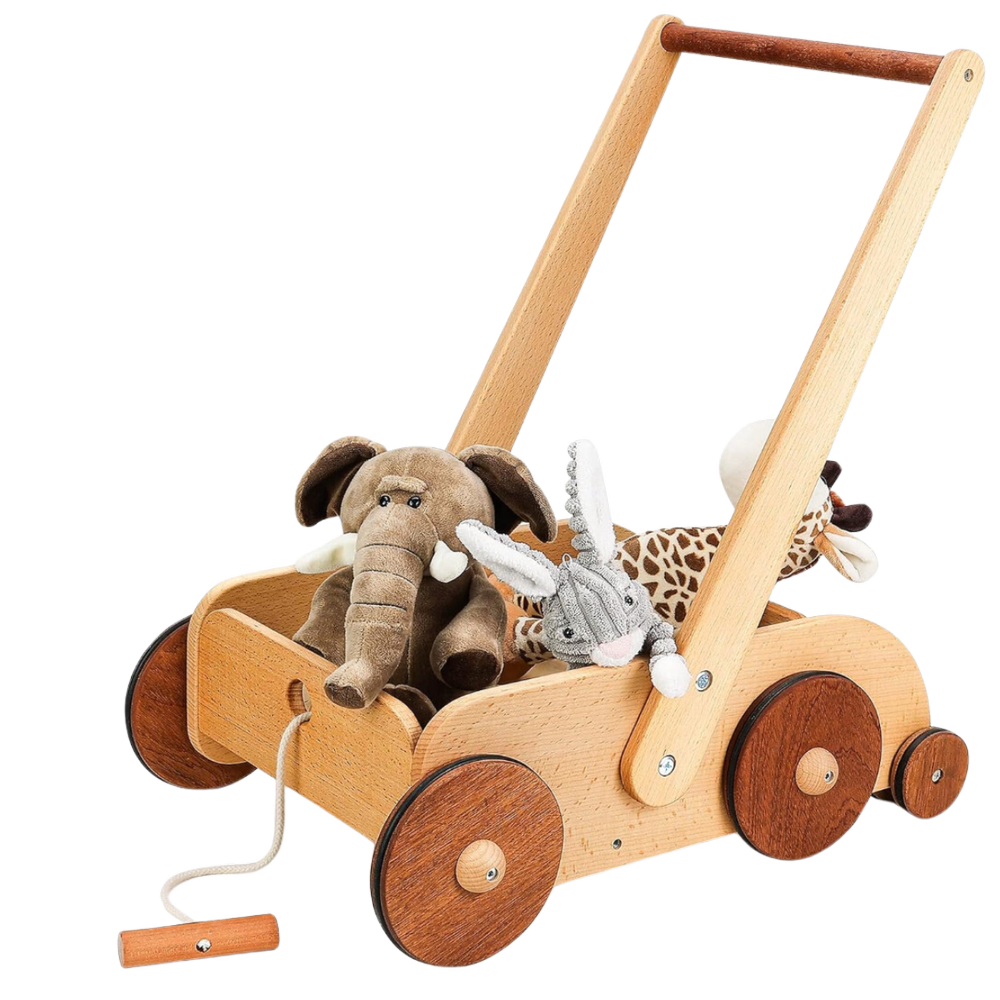 um how cute is this all wood walker/stroller situation?