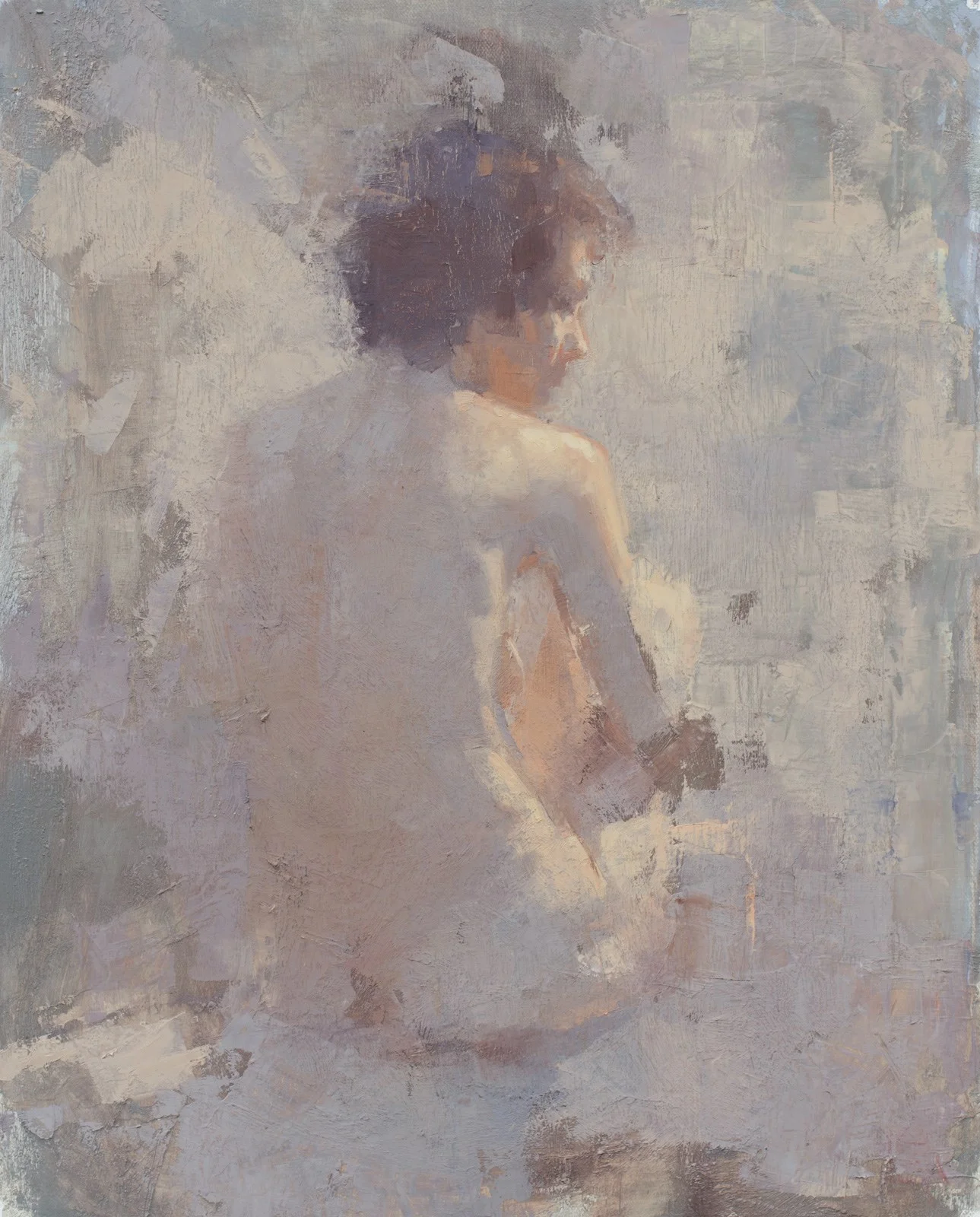 Aaron Coberly, Diffused Figure, oil, 16 x 20
