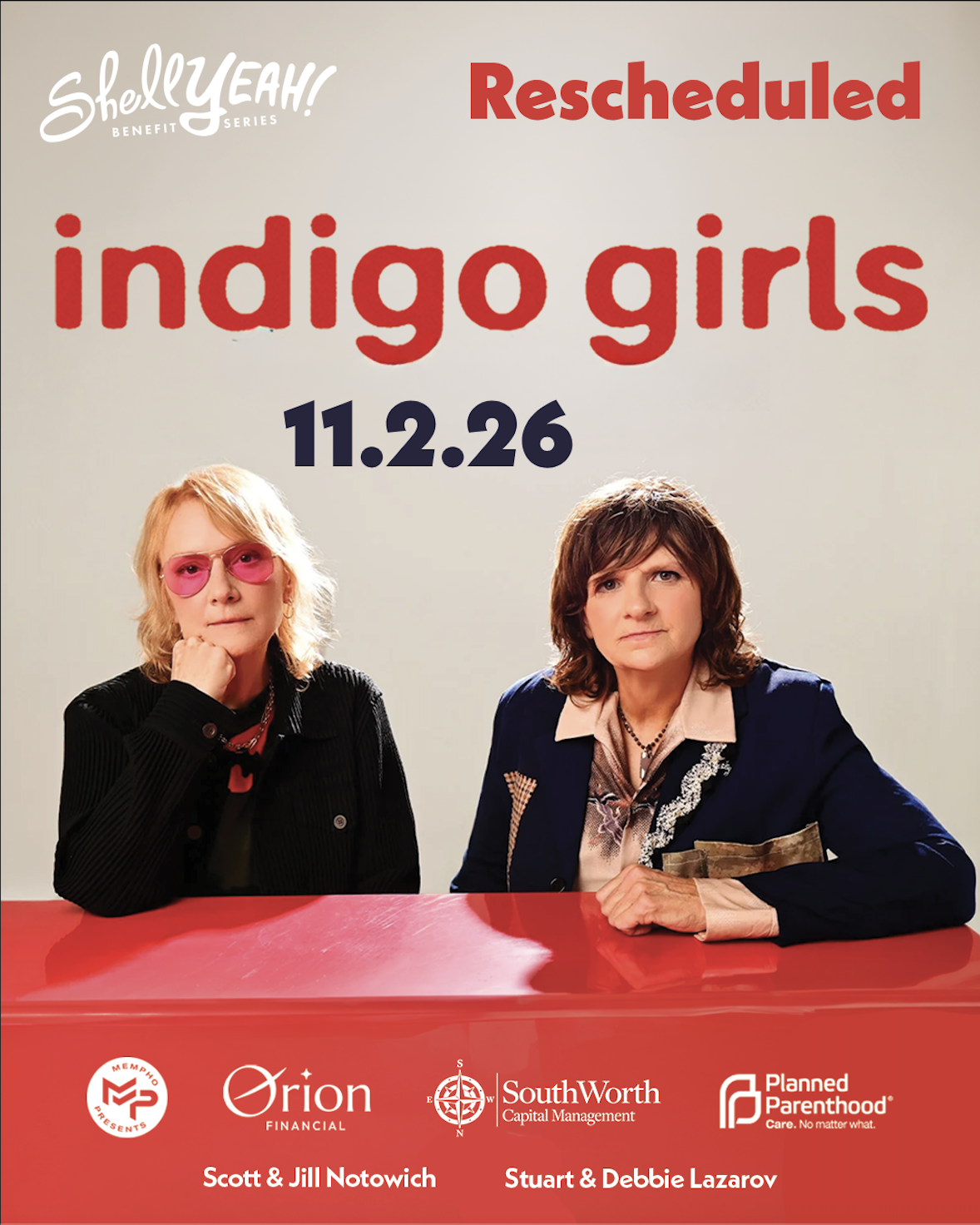 RESCHEDULED: Shell Yeah! Presents Indigo Girls with Linda Perry