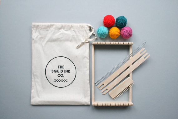 If you are a crafting fan you NEED to know about Squid Ink Co . - run by weaver and mother maker Sarah. How ace is this weaving kit for beginners - plus you can buy in array of colourways. Love her paint your own plywood cactus kit too!. Perfect cool gift for kids!