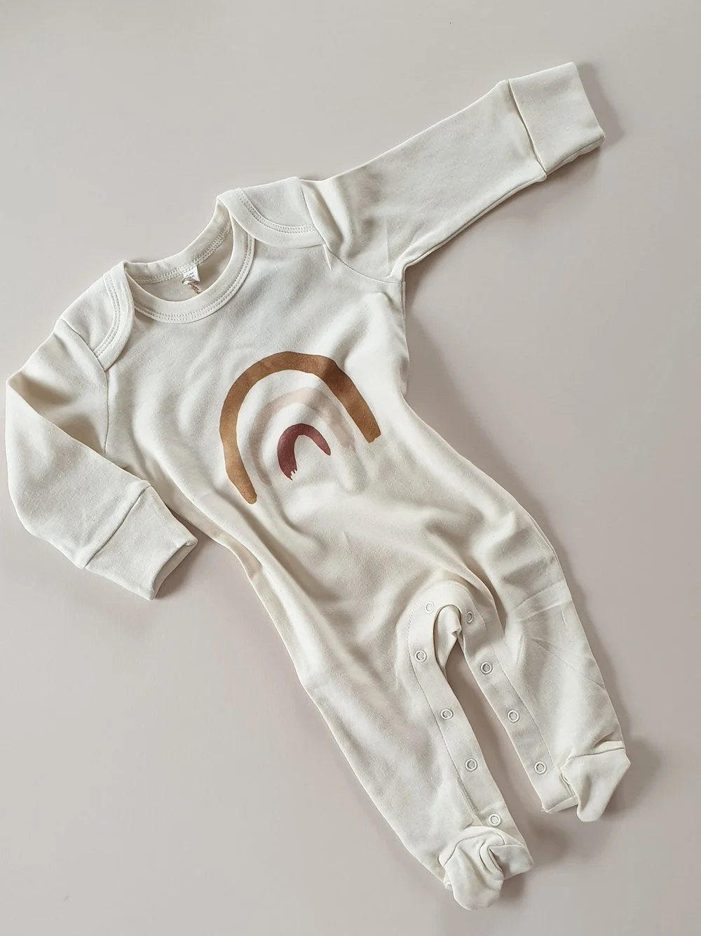 baby rainbow sleepsuit