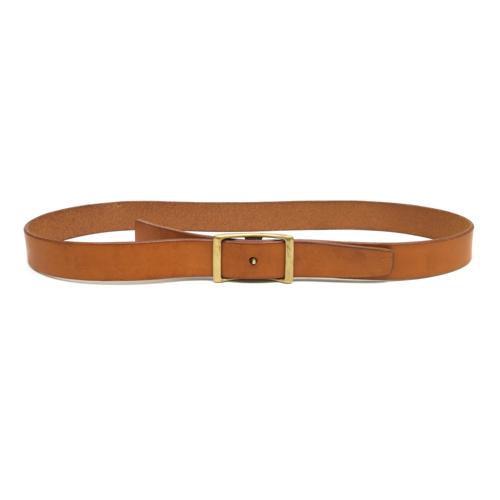 El Dorado Oval Buckle Belt Leather Wide 95