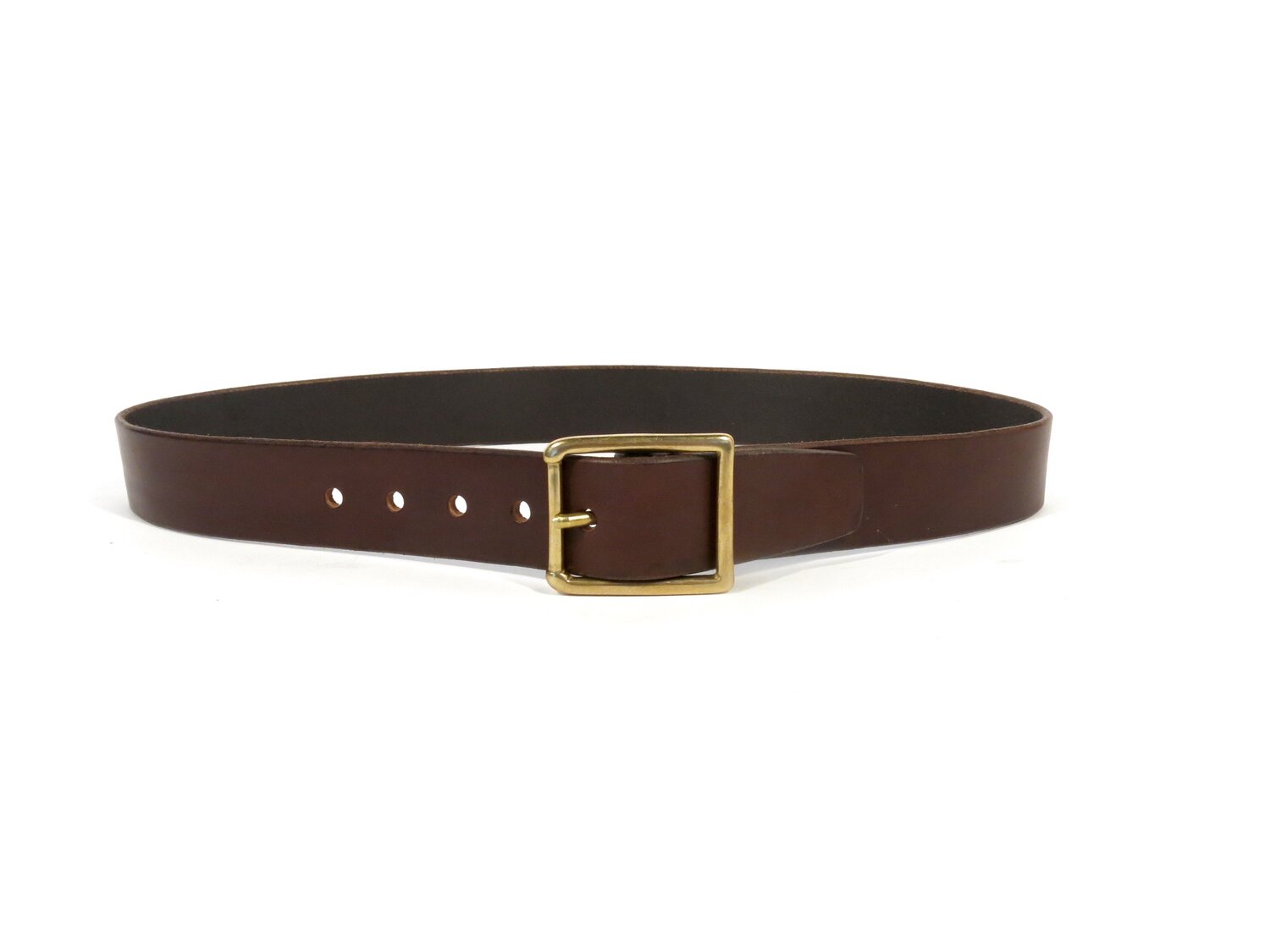 brown gold buckle belt