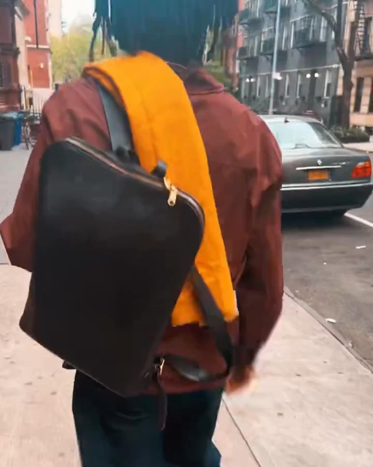The Butterfly Backpack. Inspired by a French briefcase and a vintage US moneybag. Designed to elegantly navigate NYC traffic, bring what you need for business meetings and look good. @boomproductions @pieterhenket